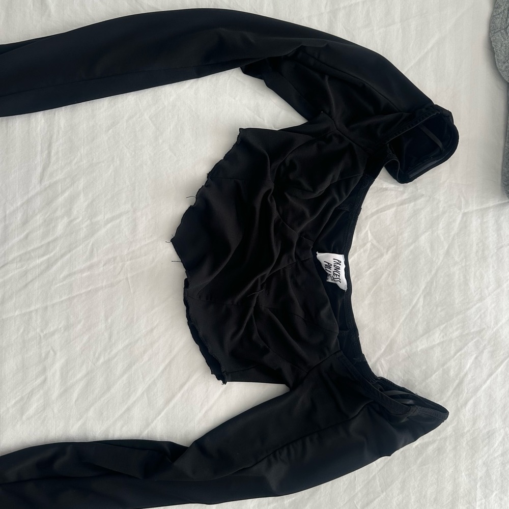 Princess Polly Black Crop Top